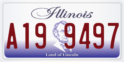 IL license plate A199497