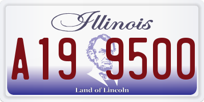 IL license plate A199500