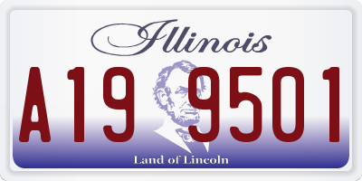 IL license plate A199501