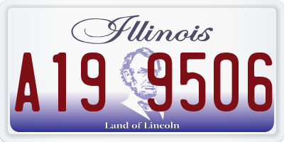 IL license plate A199506