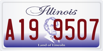IL license plate A199507
