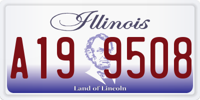 IL license plate A199508