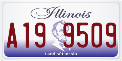 IL license plate A199509
