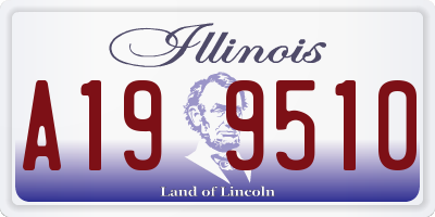 IL license plate A199510