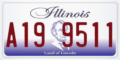 IL license plate A199511