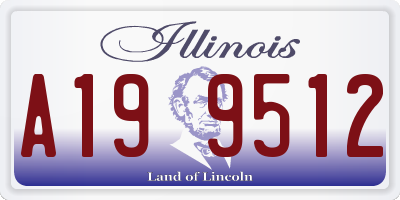 IL license plate A199512