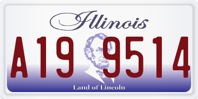 IL license plate A199514