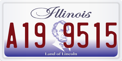 IL license plate A199515