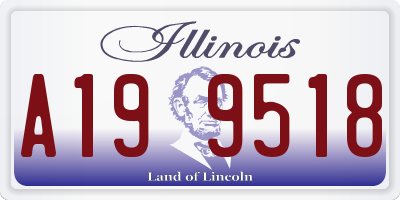 IL license plate A199518