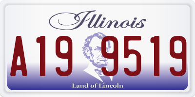 IL license plate A199519
