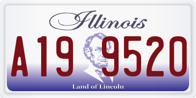 IL license plate A199520