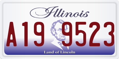 IL license plate A199523