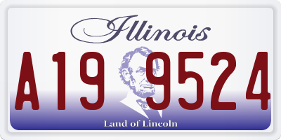 IL license plate A199524