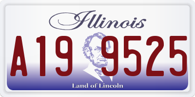 IL license plate A199525