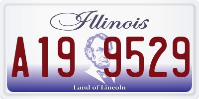 IL license plate A199529