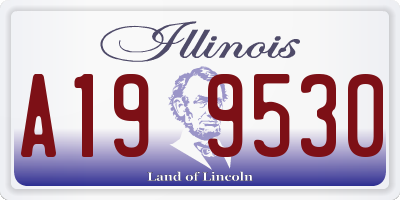 IL license plate A199530