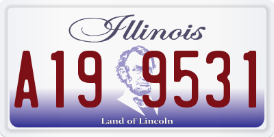 IL license plate A199531