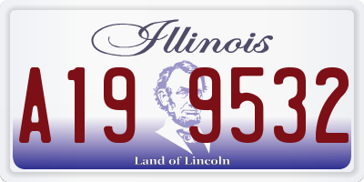 IL license plate A199532