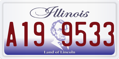 IL license plate A199533