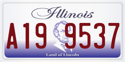 IL license plate A199537