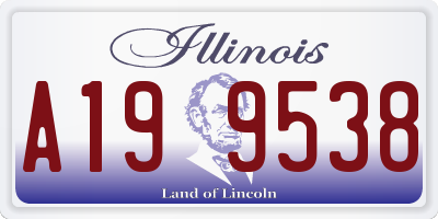 IL license plate A199538