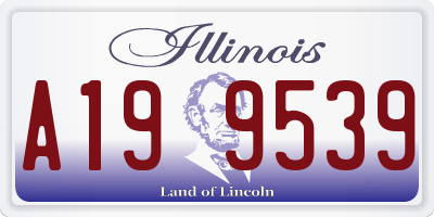 IL license plate A199539