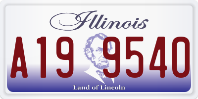 IL license plate A199540