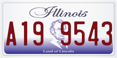 IL license plate A199543