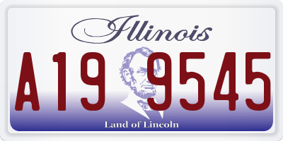 IL license plate A199545