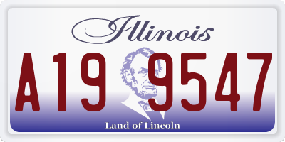 IL license plate A199547