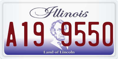 IL license plate A199550