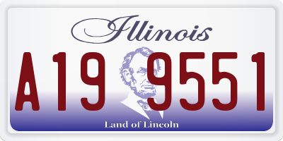 IL license plate A199551