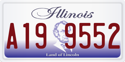 IL license plate A199552