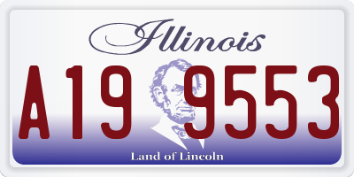 IL license plate A199553