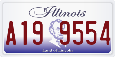 IL license plate A199554