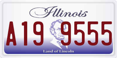 IL license plate A199555