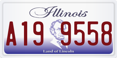 IL license plate A199558