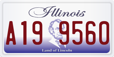 IL license plate A199560