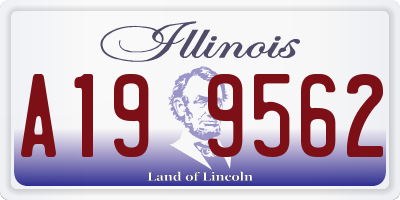 IL license plate A199562
