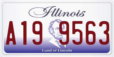 IL license plate A199563