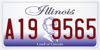 IL license plate A199565