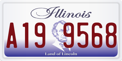 IL license plate A199568