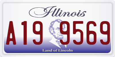 IL license plate A199569