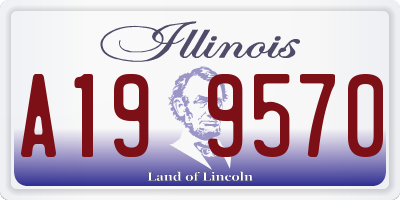 IL license plate A199570