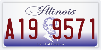 IL license plate A199571