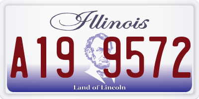 IL license plate A199572