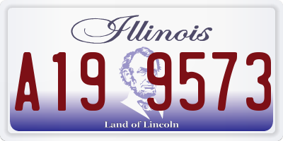IL license plate A199573