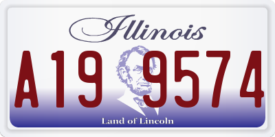 IL license plate A199574