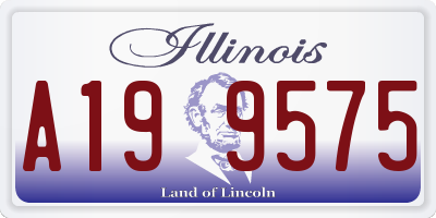 IL license plate A199575
