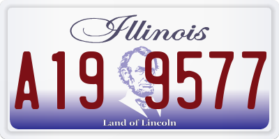 IL license plate A199577